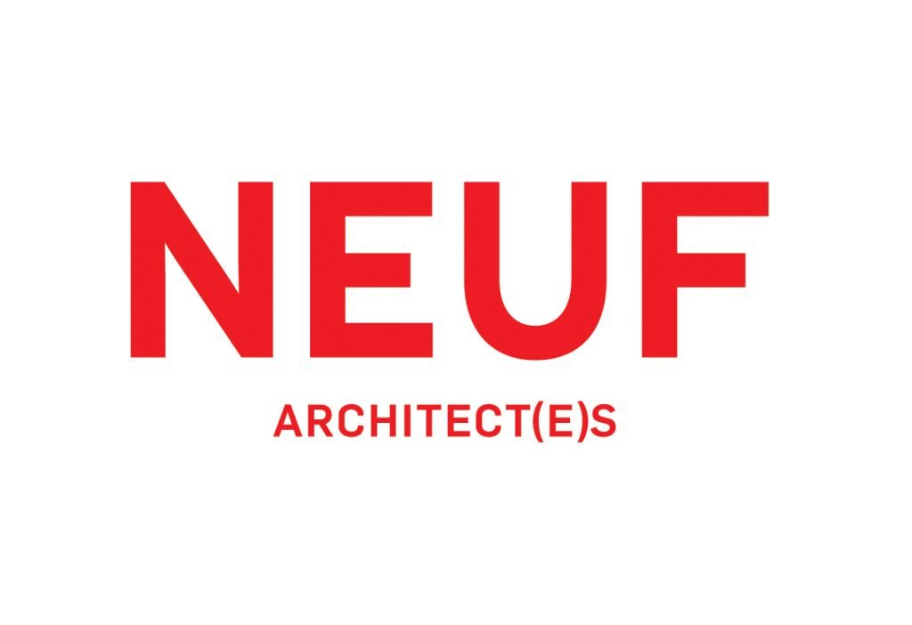 Logo de NEUF Architect(e)s en rouge