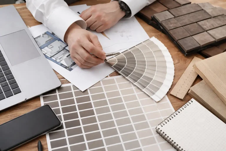 Échantillons de couleurs et matériaux