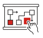 Schéma avec interaction tactile.