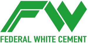 Logo de ciment blanc fédéral