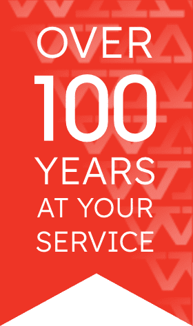 Banner Over 100 years at your service